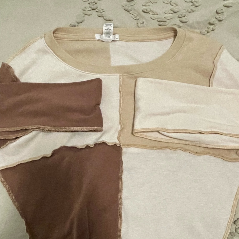 Full tilt brown patch long sleeve